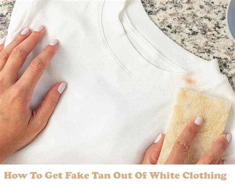 getting fake tan out of white clothes|how to remove faux tan stains.